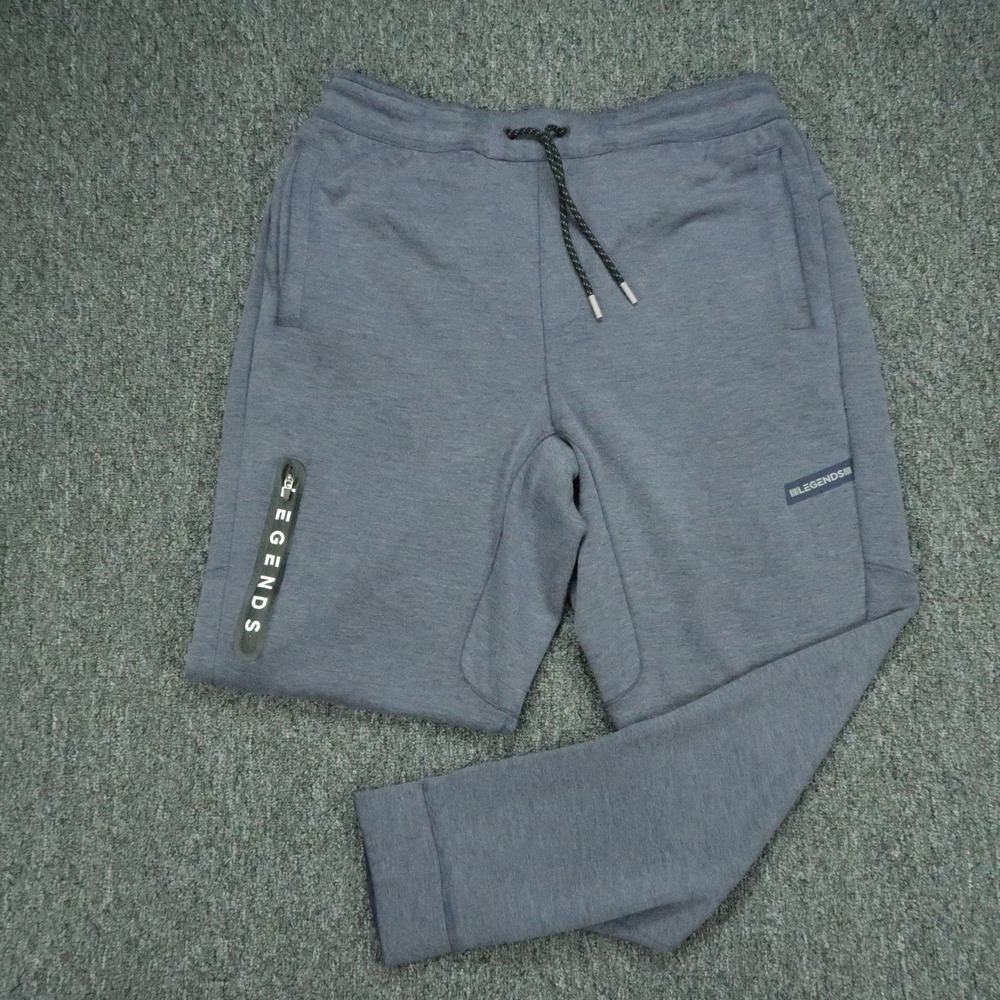 Legends Pants Mens Large Blue Gray Hawthorne Tech Jogger Athletic Zip Pocket